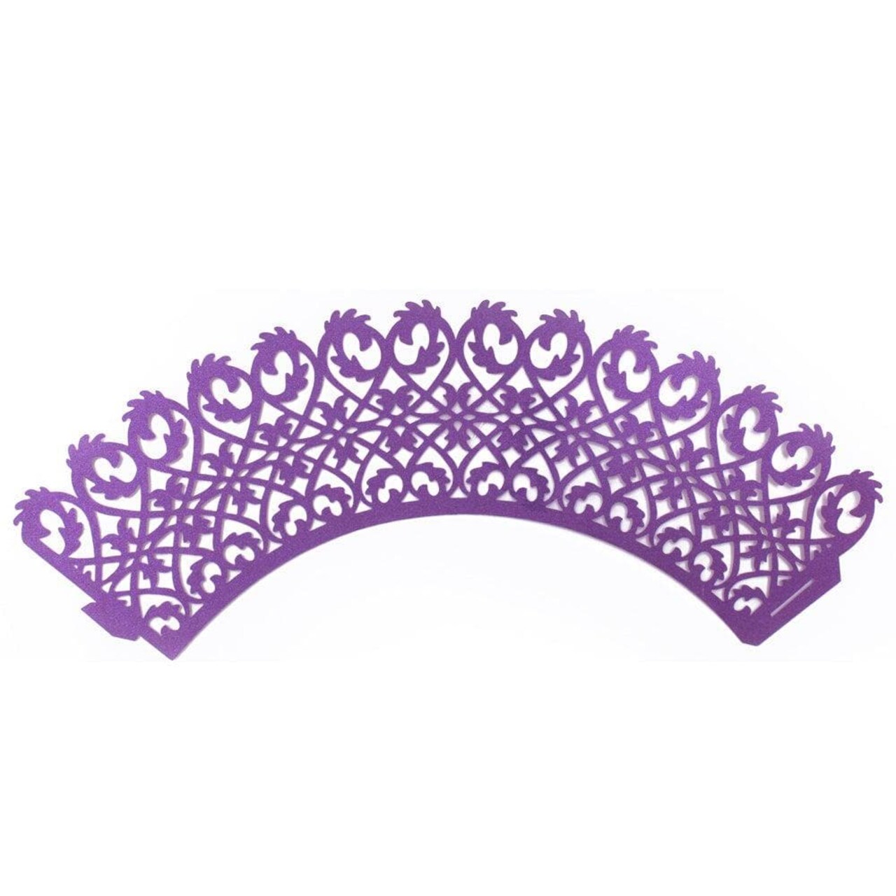 Purple Lace Cupcake Wrappers &#x26; Liners | 25 PC Set